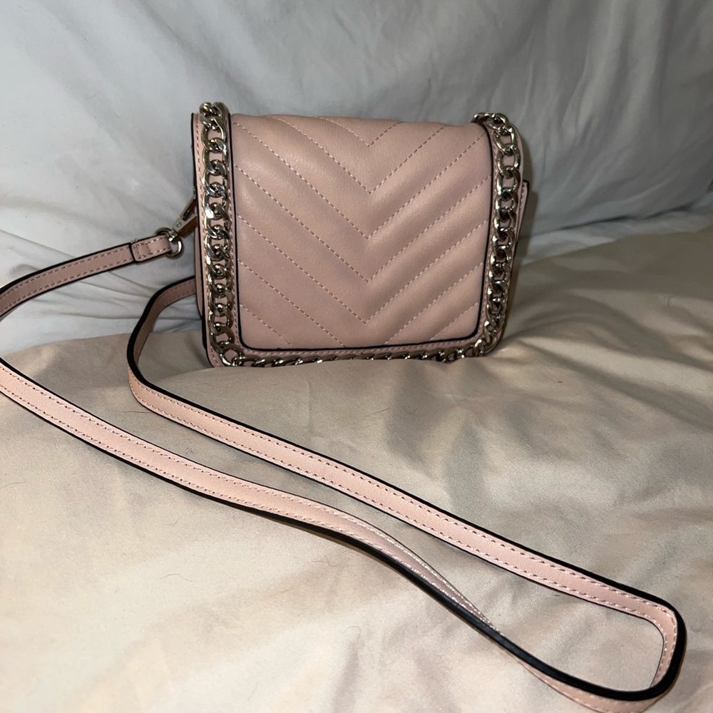 Aldo crossbody mini bag light pink / silver new as pictured!